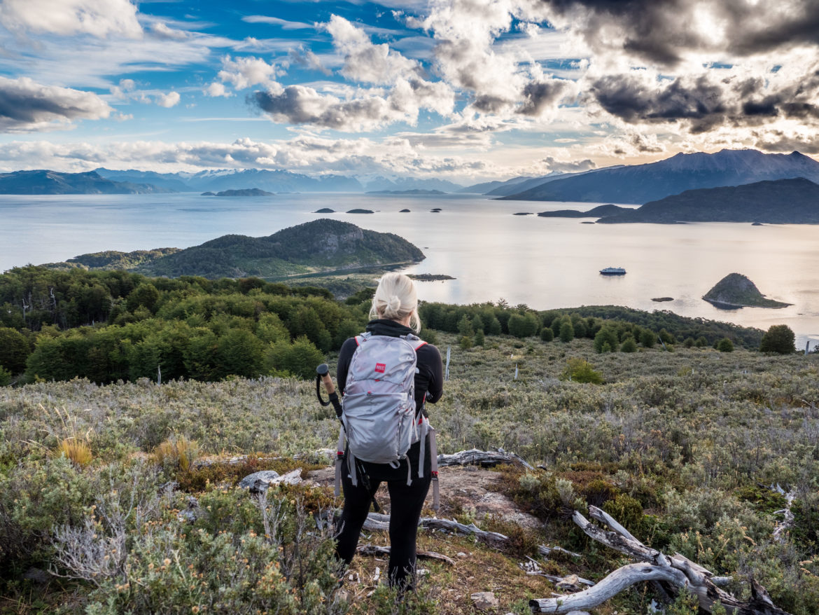 Blick auf die Magellanstrasse, Expedtionskreuzfahrt Australis