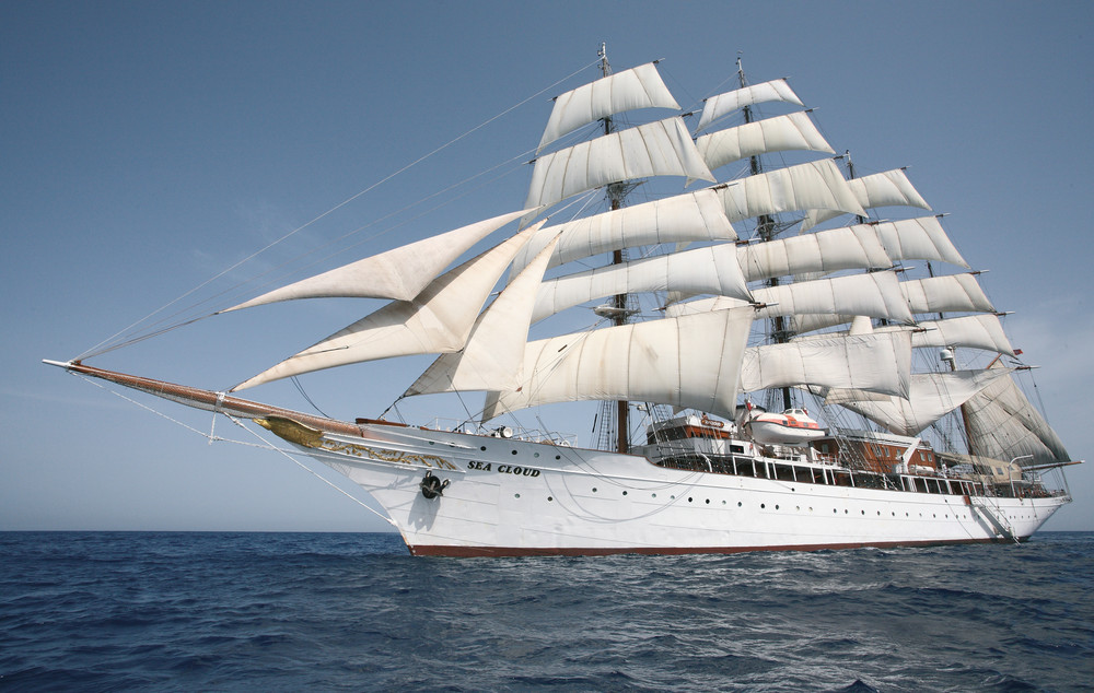 Die Sea Cloud feiert diese Jahr 90 Jahre Segeltouren.