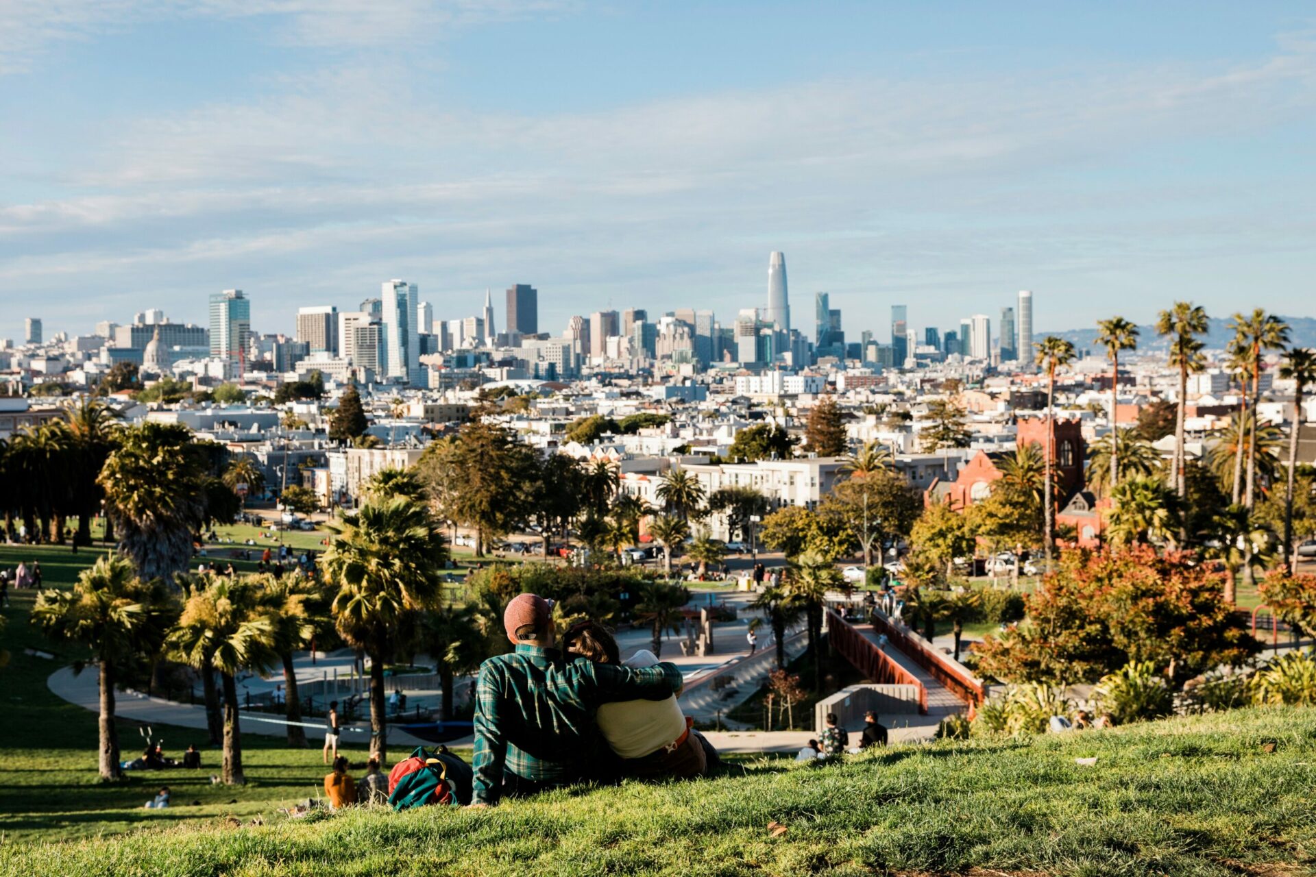 San Francisco Architektur: viktorianische Häuser und moderne Skyline, Fotos San Francisco Travel Association